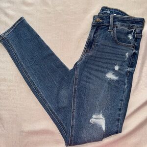 Old Navy Mid-Rise Rockstar Super Skinny with stretch. Size 0.